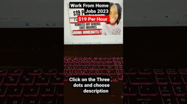 Work at Home For $19 Per Hour| No Degree Required#shorts