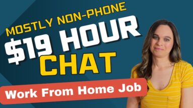 $18 To $19 Hour Mostly NON-PHONE Chat Support Work From Home Job With A University | USA Only