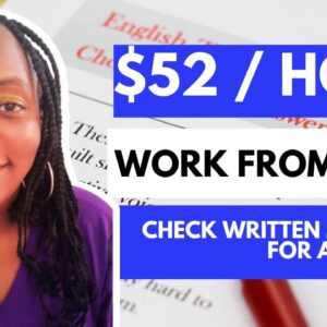 Get Paid Over $52 Per Hour To Proofread From Home! No Phones| Work From Home Jobs 2023