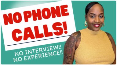 🙌🏾 NO ANNOYING PHONE CALLS!! NO INTERVIEW OR EXPERIENCE! Work When YOU WANT Work From Home Job!
