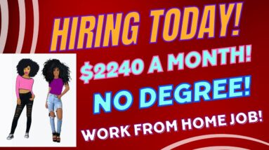 If Y'all Don't Run!!! Hiring Today! $2240 A Month! No Degree Work From Home Job Remote Job 2023