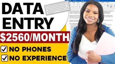 Hurry! Easy Work-from-Home Data Entry Typing Job: Earn $2,560/Month - Apply Now Before It's Gone!